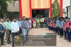 Condolence meeting held on 16-07-25 to condole the sad demise of Miss.Somyashree Bisi student of F.M Autonomous College ,Balasore