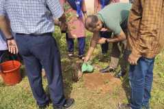 Inauguration of Mega plantation programme at Science College Auto Hinjilicut in the presence of Executive Officer, Hinjilicut Administration, Principal, IQAC Co-ordinator, Senior faculties and NSS PO female unit.