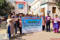 Oath taking on the occasion of Voter\'s awareness day followed by rally by NSS wings of Science College Auto Hinjilicut.